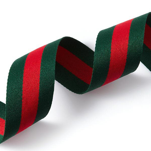 Geweven strepen [40 mm] – groen/rood,  image number 2