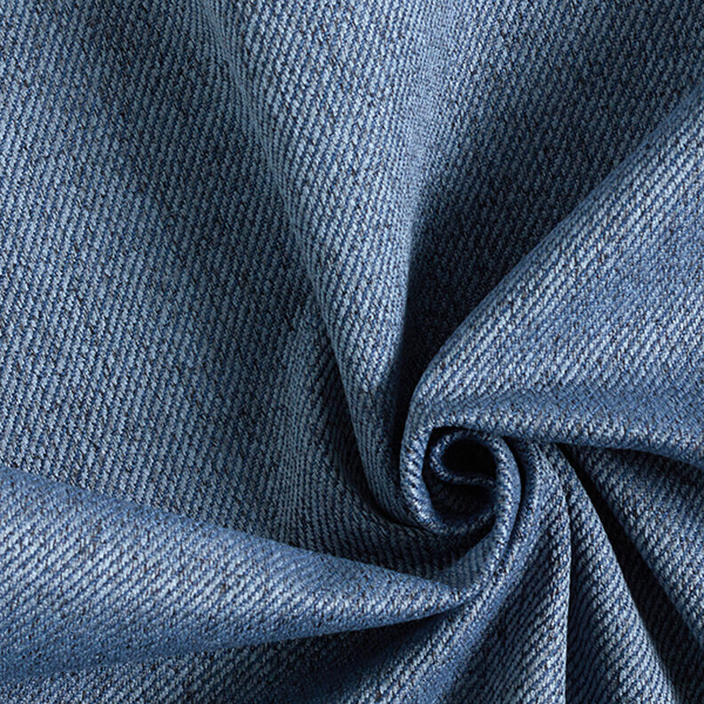 Bekledingsstof twill-look – staalblauw,  image number 1