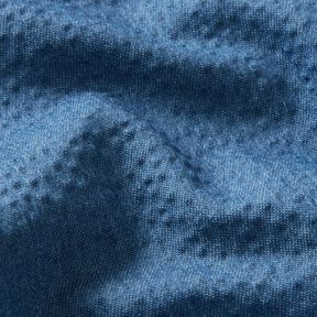 Denim katoenmix seersucker – jeansblauw, 