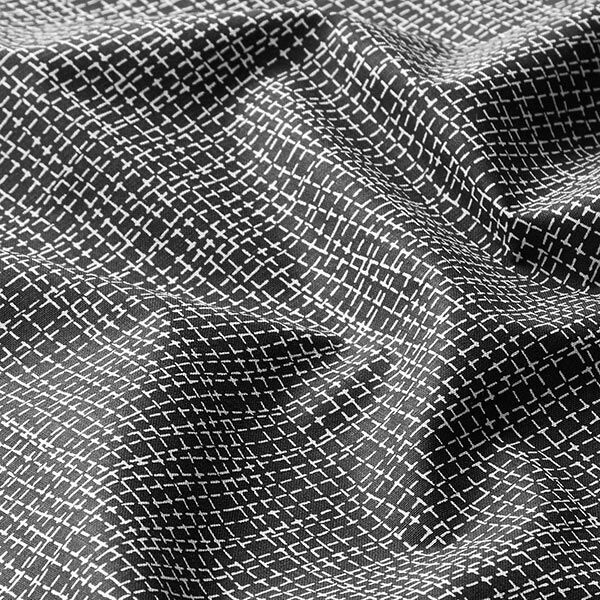 Katoenen stof Cretonne Lijnen – zwart,  image number 2