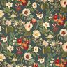 Decostof Canvas Nostalgische bloemen – donkergroen,  thumbnail number 1