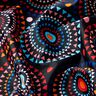 Badpakstof Mandala – zwart blauw/vuurrood,  thumbnail number 2