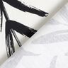 Decostof Half panama Minimalistische bladeren – zwart/ivoor,  thumbnail number 4