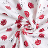 Katoenjersey Schelpen Metallic – wit/rood,  thumbnail number 5