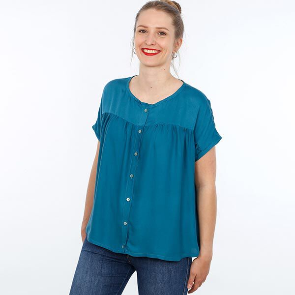 FRAU SUZY - losse blouse met korte mouwen en ruches, Studio Schnittreif  | XS -  XXL,  image number 8