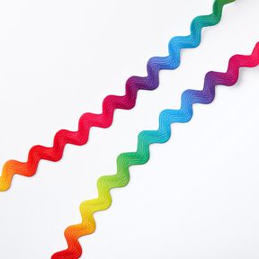 Regenboog zigzagband [Ø 10 mm] – rood, 