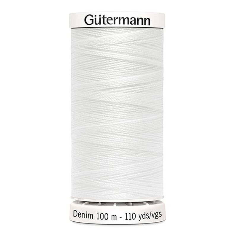 Jeansdraad [1016] | 100 m | Gütermann – wit,  image number 1