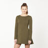 Crêpe jersey effen – kaki,  thumbnail number 4