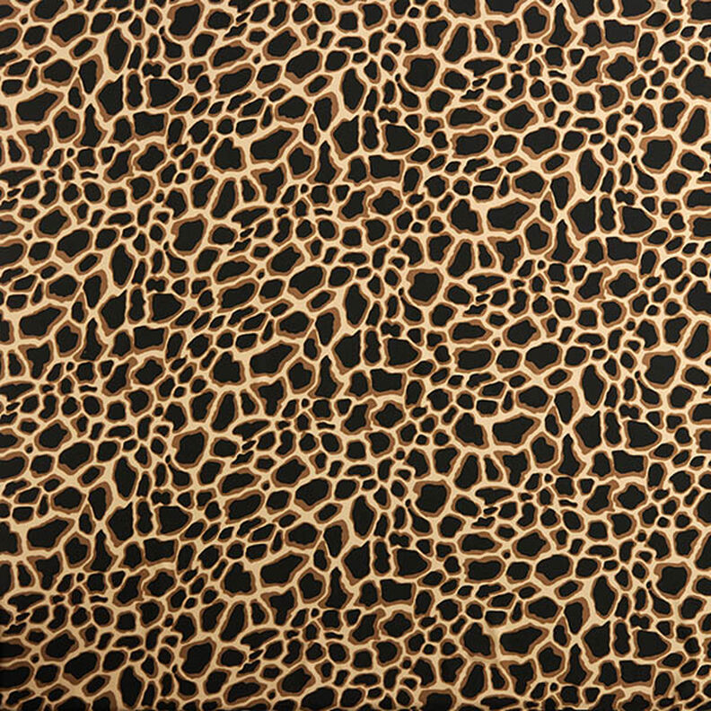Viscosestof luipaardpatroon – beige/zwart,  image number 1