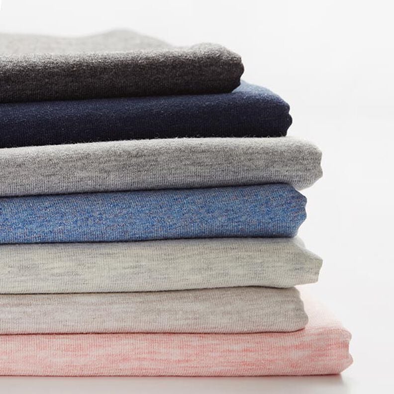 Katoenjersey Medium mix – lichtgrijs,  image number 4