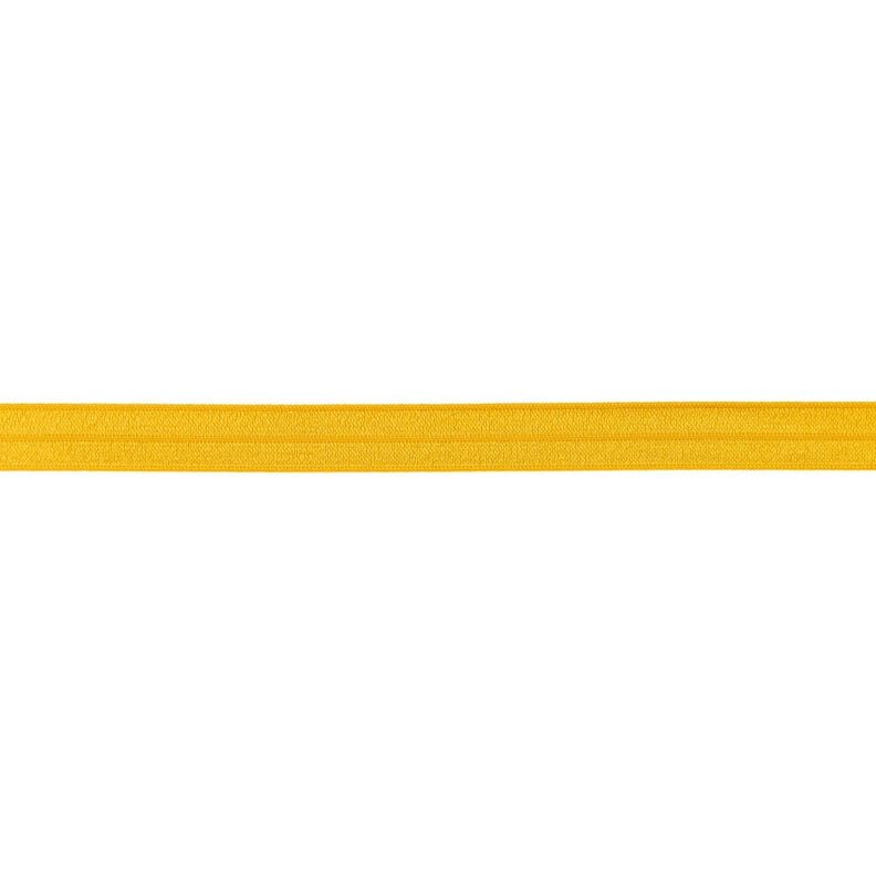 Elastische boordstrook  glanzend [15 mm] – mosterd,  image number 1