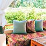 Outdoorstof Canvas Exotische bladeren – karmijnrood/lila,  thumbnail number 8