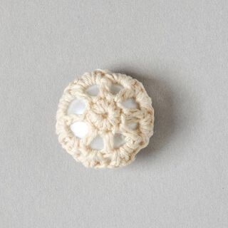 Knoop gehaakt [26mm] – ecru, 