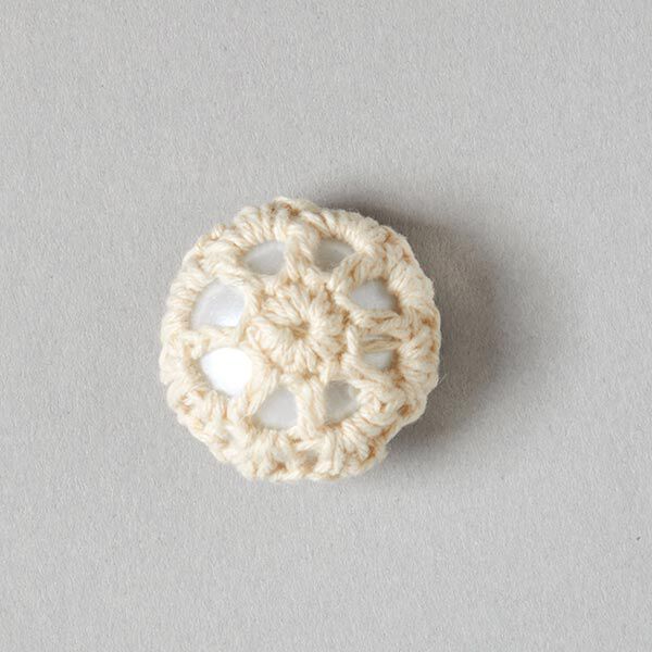 Knoop gehaakt [26mm] – ecru,  image number 1