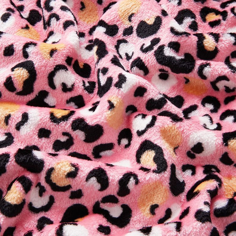 Gezellige fleece Luipaardpatroon – roze, image number 2