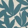 Decostof Half panama gewone bladeren – oceaanblauw/natuur,  thumbnail number 5