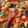 Katoenen stof Cretonne Folkloristische bloemen – karmijnrood/petroleum,  thumbnail number 2