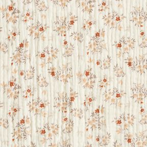 Mousseline/dubbel gehaakte stoffen Kleine bloempjes – ecru, 