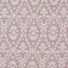 Mousseline/dubbel gehaakte stoffen Jacquard Aztekenpatroon | by Poppy donker oudroze/nevelgrijs,  thumbnail number 4