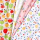 GOTS Katoenjersey Aquarel peren | Tula – wit,  thumbnail number 6