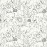 Katoenjersey Dierendrukte in de jungle – ecru,  thumbnail number 1