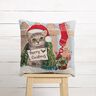 Panel Gobelin Kerstkat – lichtblauw/rood,  thumbnail number 5