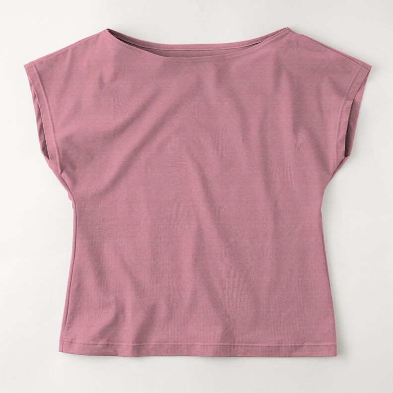 Katoenjersey medium effen – pastelviolet,  image number 6