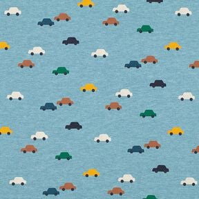 Katoenjersey Speelgoedauto's – jeansblauw/natuur, 