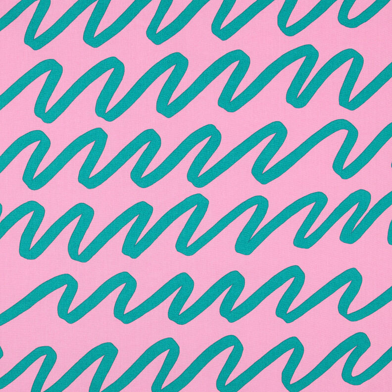 Katoenpopeline Making Waves | Nerida Hansen – roze,  image number 1