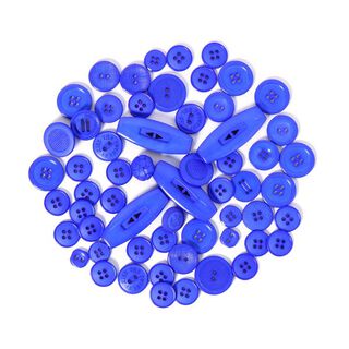 Knopenassortiment [55 stuks] - KONIGSBLAUW, 