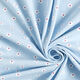 Katoenjersey Schattige bloemetjes – babyblauw,  thumbnail number 3