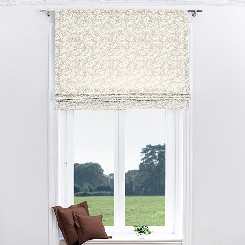 Decostof Canvas Ornamenten – natuur/wit, image number 8
