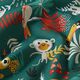 Katoenen stof Cretonne Jungle – donkergroen,  thumbnail number 2