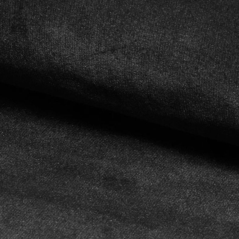 Bekledingsstof Fluweel – zwart,  image number 2