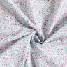 Katoenen stof Popeline delicate bloemen – pepermunt/pastelviolet,  thumbnail number 3