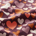 Babyrib Harten – aubergine, 