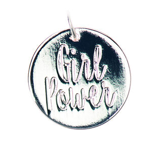 Hanger Girlpower [Ø17 mm] | Rico Design – zilver, 