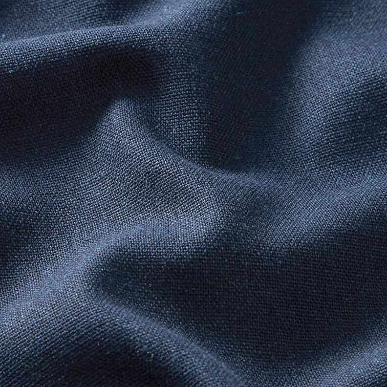 Viscose-linnen-mix Effen – marineblauw,  image number 2