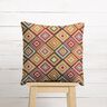 Decostof Gobelin gekartelde diamanten – lichtbeige/karmijnrood,  thumbnail number 6