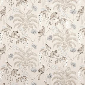 Decostof Katoensatijn tropische jungle – cashew, 