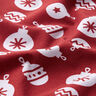 Katoenjersey kerstballen – karmijnrood,  thumbnail number 2