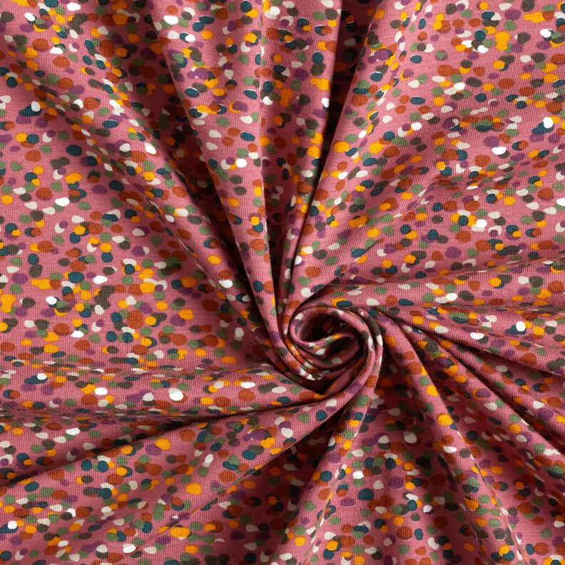 Katoenjersey Kleurrijke confetti – kaasjeskruid/pijn,  image number 3