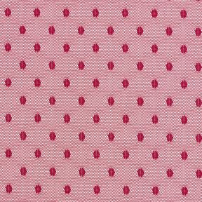 Softmesh stippen – donkerrood, 