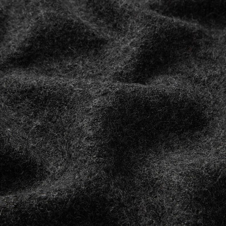 Lichtgewicht gebreide stof van een viscose- en wolmix – anthraciet,  image number 2