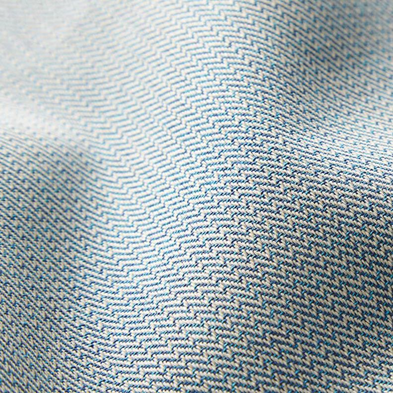 Outdoorstof jacquard Kleine zigzag – marineblauw,  image number 3
