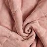Doorgestikte stof Corduroy met bonten ruiten – oudroze,  thumbnail number 4