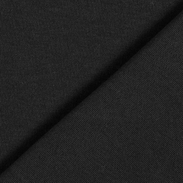 GOTS Interlock Jersey effen – zwart, image number 3