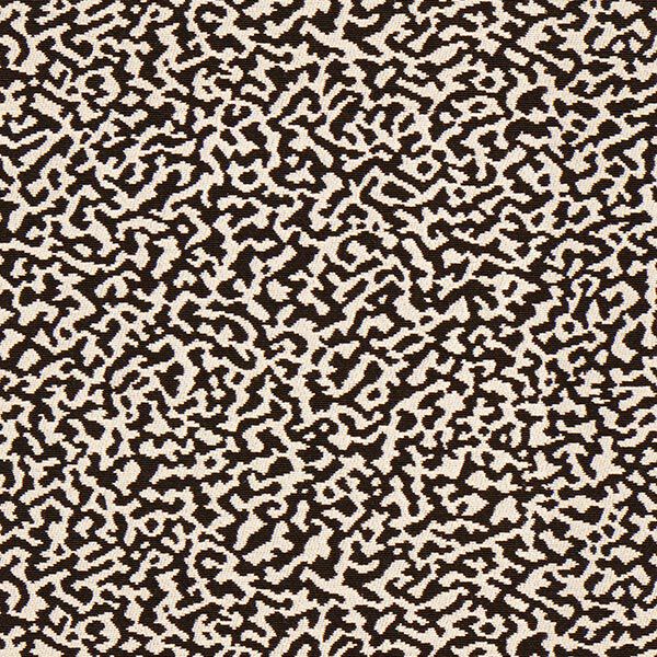 Meubelstof jacquard abstract luipaardmotief groot – zwart/zand,  image number 1