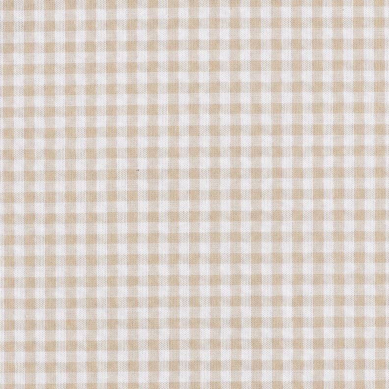 <h2>Seersucker met Kleine Ruit, Beige &ndash; Anemone/Wit &ndash; Karakteristieke Structuur en Verfijnd,  image number 1