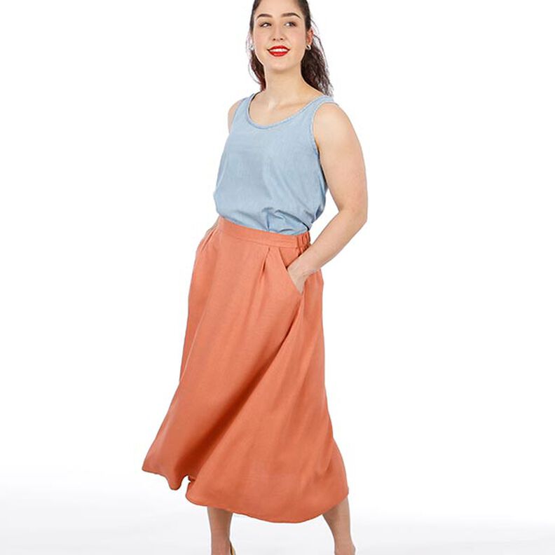 FRAU CARRY - wijde rok met elastische tailleband aan de achterkant, Studio Schnittreif | XS - XXL,  image number 2